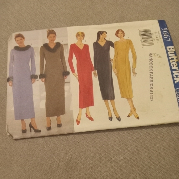 Butterick Sewing Pattern 5667 Women's Misses' Petite Dress Dresses Size 12-16 - Picture 1 of 6